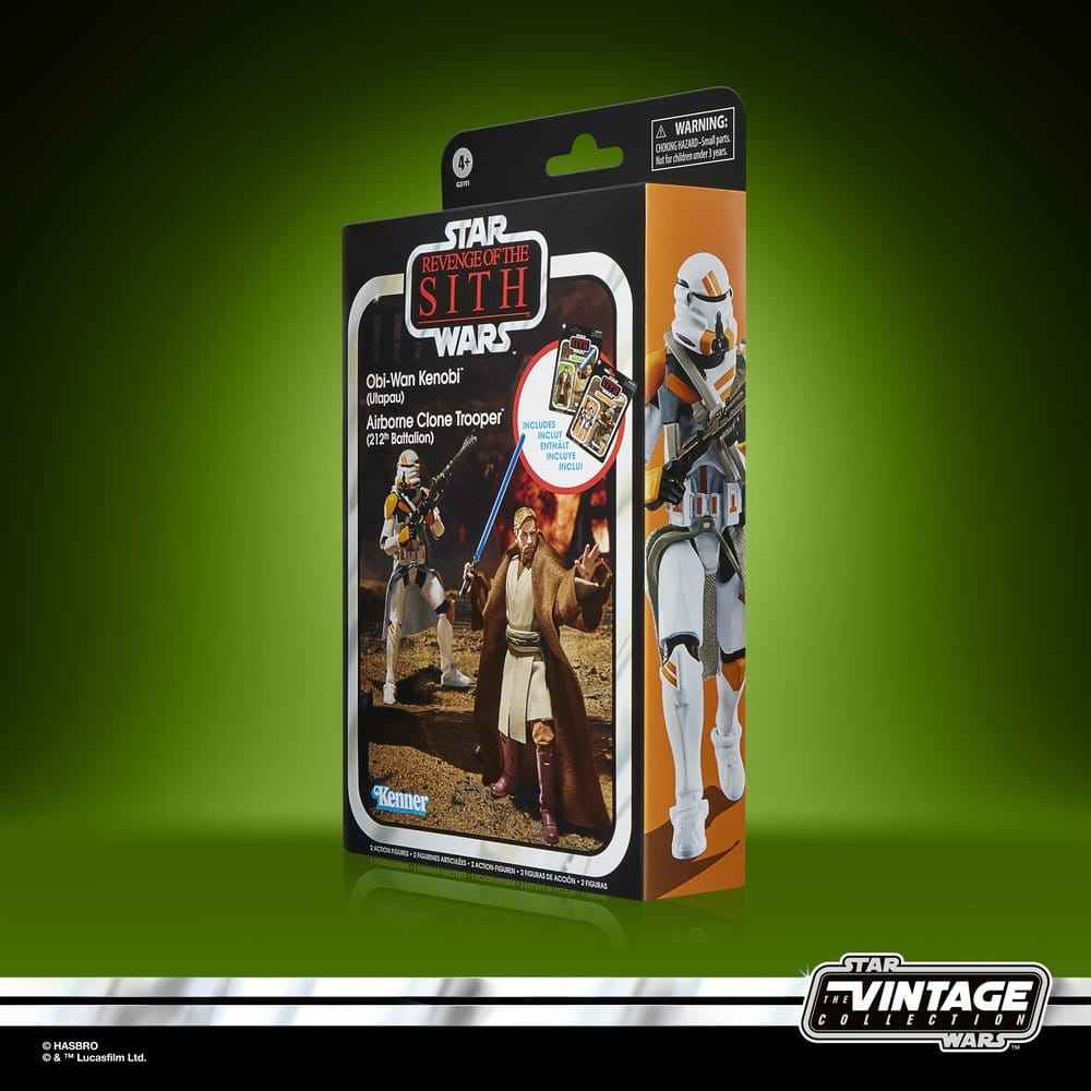 Star Wars Episode III Vintage Collection Action Figure 2-Pack Obi-Wan Kenobi & Airborne Clone Trooper 10 cm