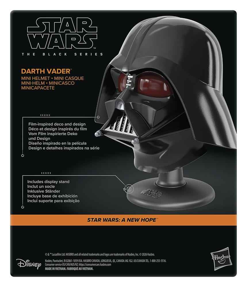 Star Wars Episode IV Black Series Mini Helmet Darth Vader 15 cm