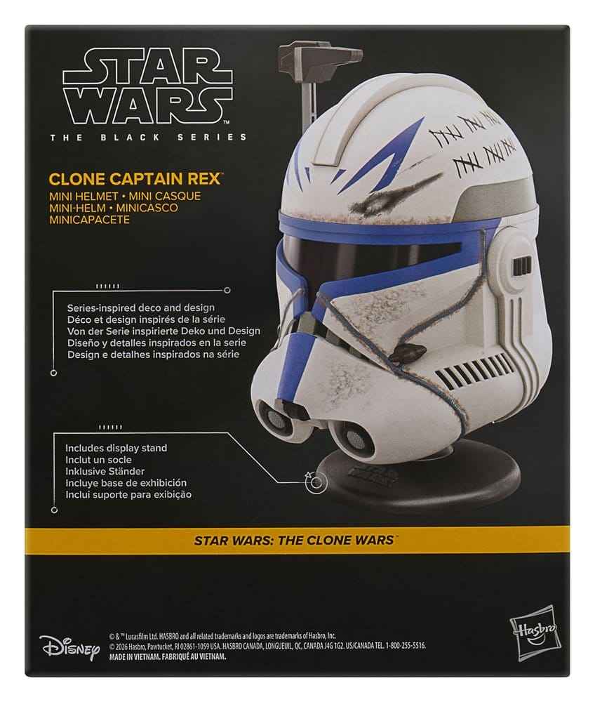 Star Wars: The Clone Wars Black Series Mini Helmet Clone Captain Rex 15 cm