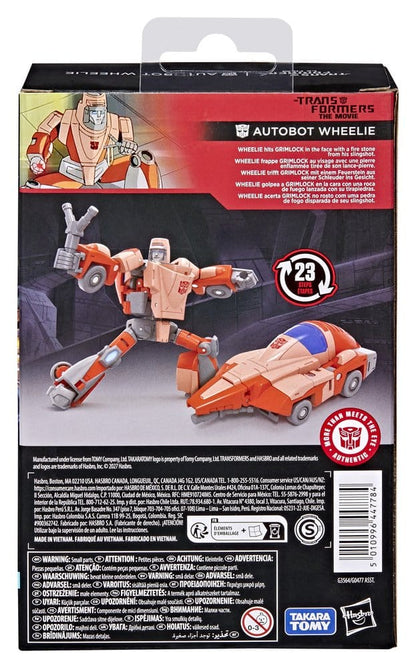 The Transformers: The Movie Transformers Studio Series Deluxe Class Action Figure Autobot Wheelie 11 cm