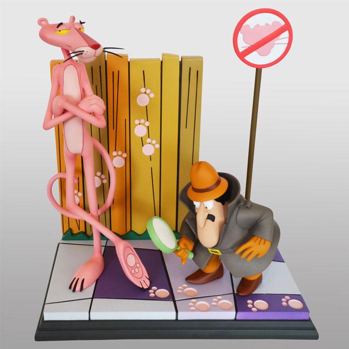 The Pink Panther Statue Pink Panther & The Inspector 41 cm Statues