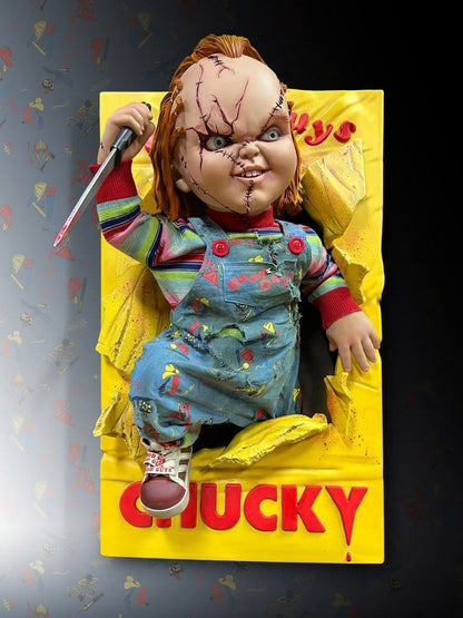 Chucky (Child´s Play) Wall Sculpture 1/1 Bride of Chucky 43 x 46 x 76 cm Hollywood Collectibles Group