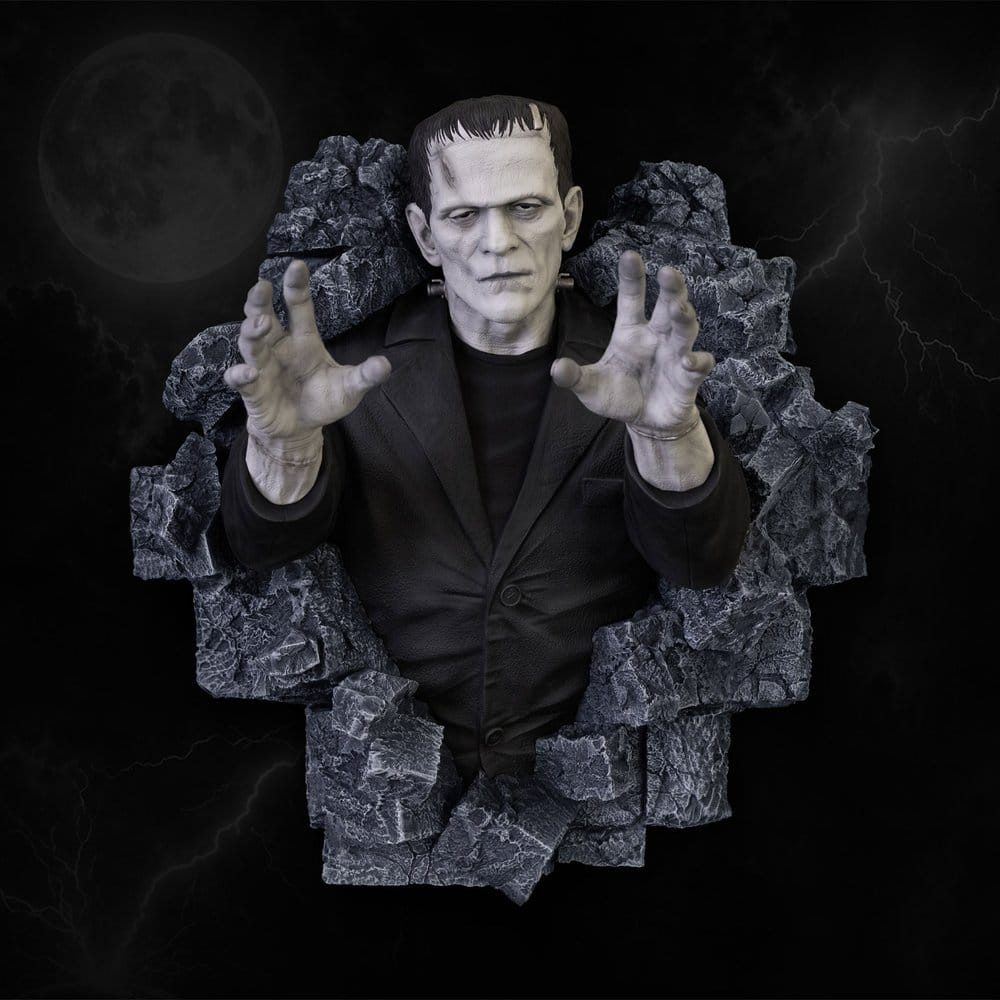 Frankenstein Wall Sculpture Classic Horror Edition Lifesize 94 cm Hollywood Collectibles Group