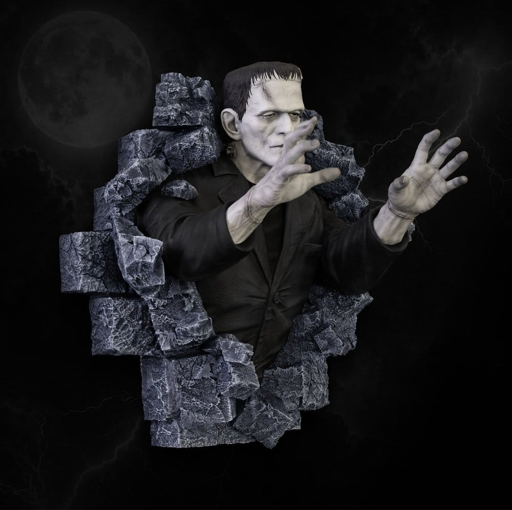 Frankenstein Wall Sculpture Classic Horror Edition Lifesize 94 cm Hollywood Collectibles Group
