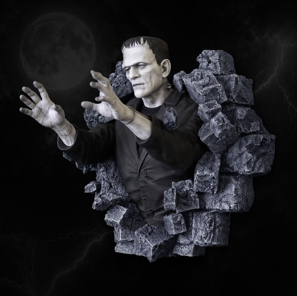 Frankenstein Wall Sculpture Classic Horror Edition Lifesize 94 cm Hollywood Collectibles Group