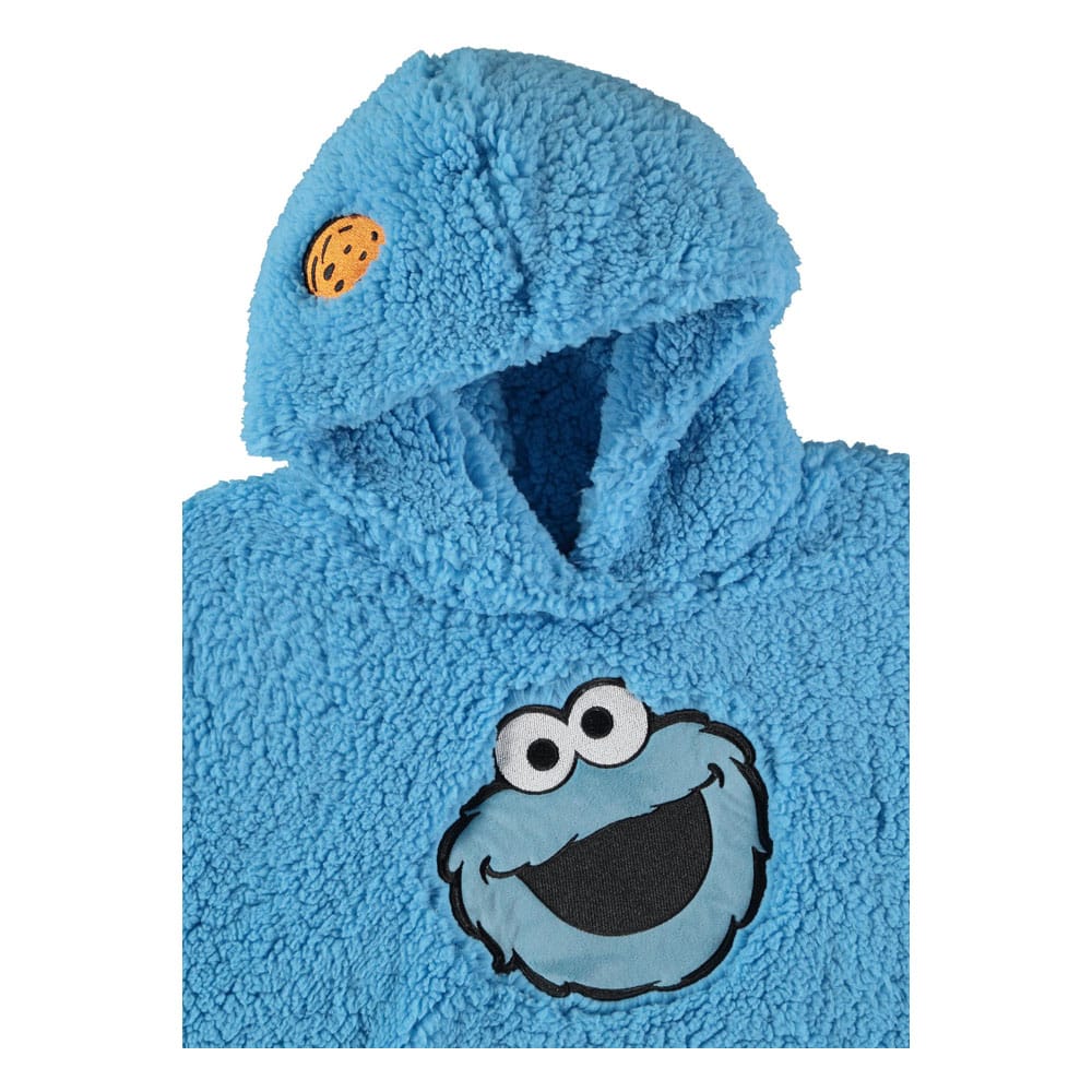 Sesame Street Teddy Hooded Sweater Cookie Monster Size XL