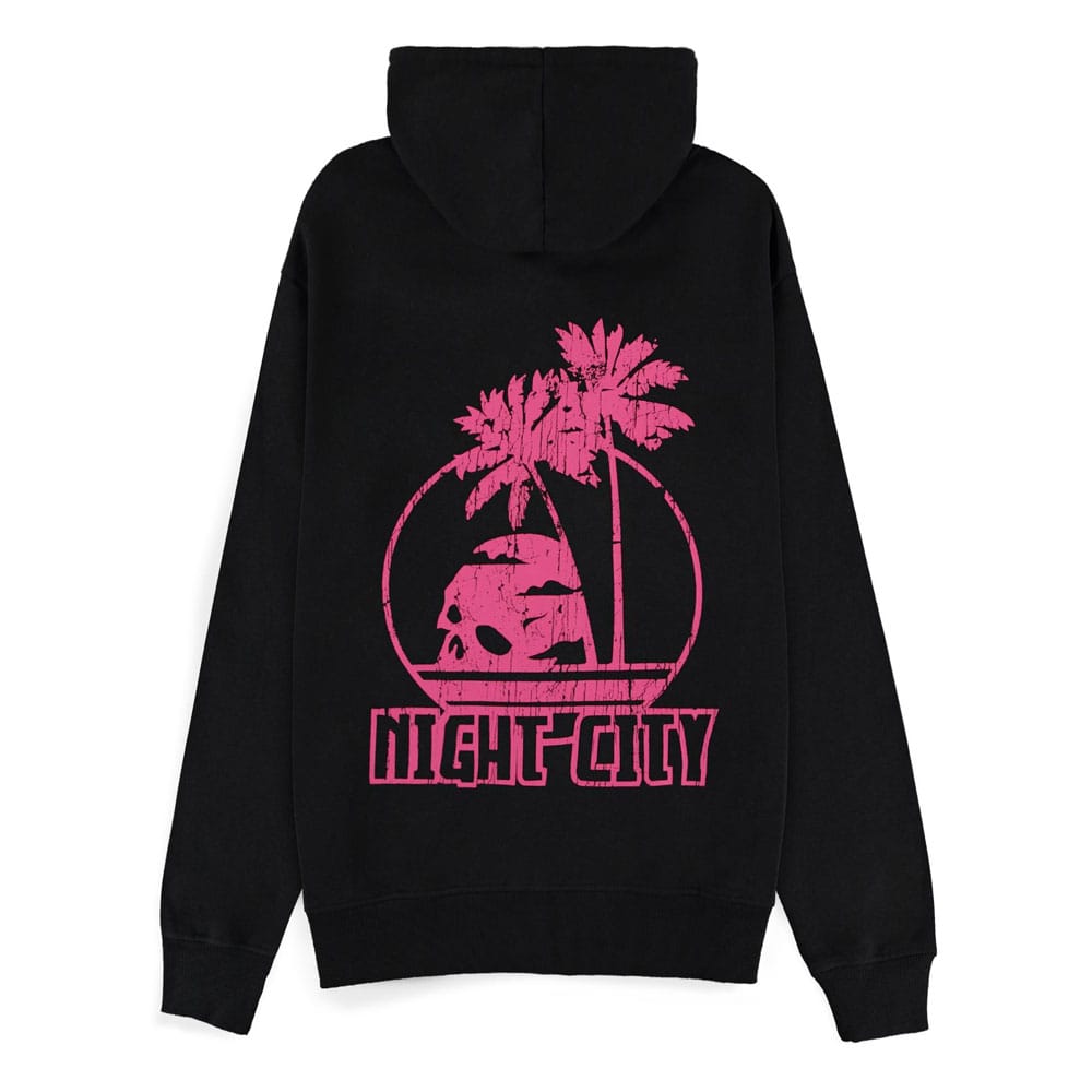 Cyberpunk 2077 Zipper Hoodie Night City Size M T-shirts