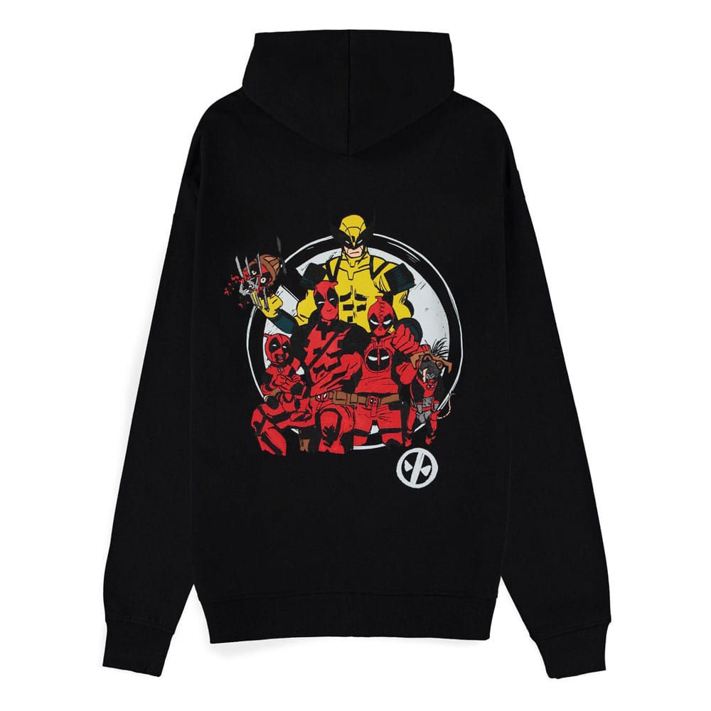 Deadpool Zipper Hoodie Sweater Family Portrait Size S