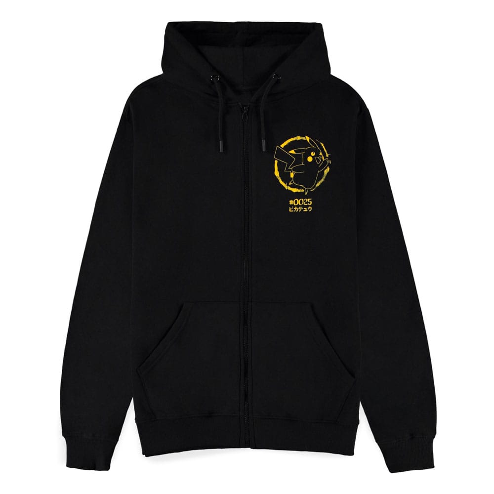 Pokémon Zipper Hoodie Pikachu Thunderstrike Size L