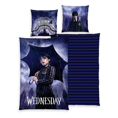 Wednesday bed linen Raining 135 x 200 cm - FanofThings.co.uk
