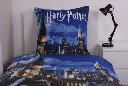 Harry Potter Duvet Set Blue 135 x 200 cm / 80 x 80 cm