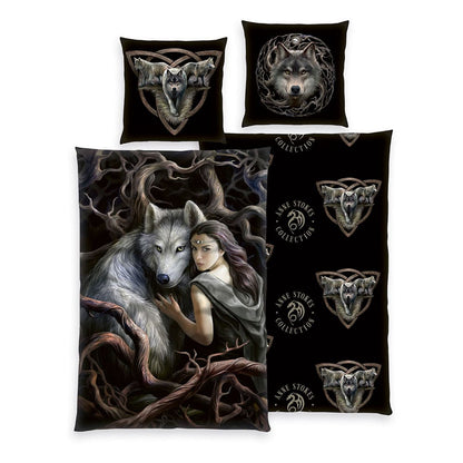 Anne Stokes bed linen Wolfs 135 x 200 cm Blankets & Duvets
