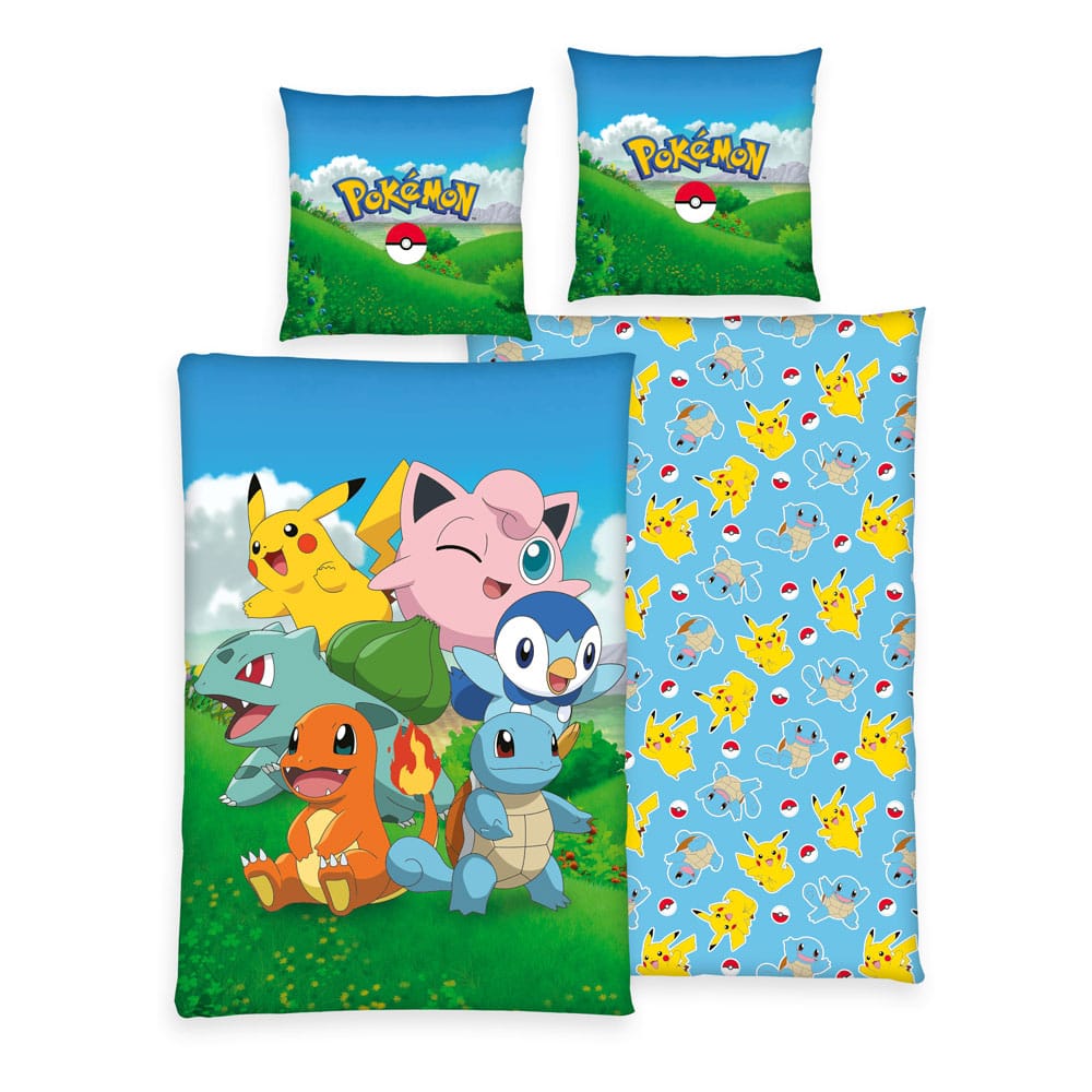 Pokemon Duvet Set Group A 135 x 200 cm / 80 x 80 cm Blankets & Duvets