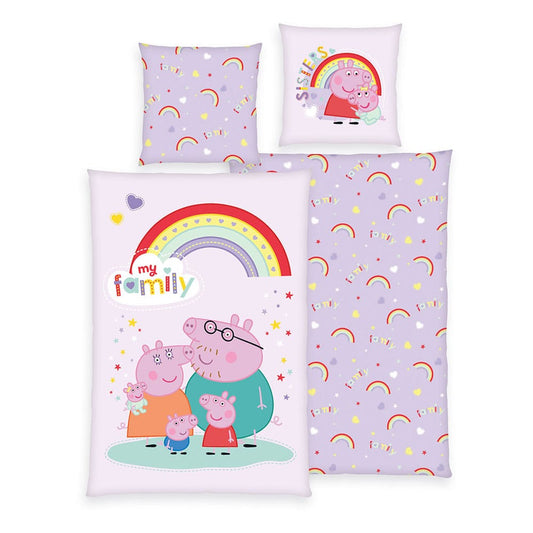 Peppa Pig bed linen Ver. 2 135 x 200 cm - FanofThings.co.uk