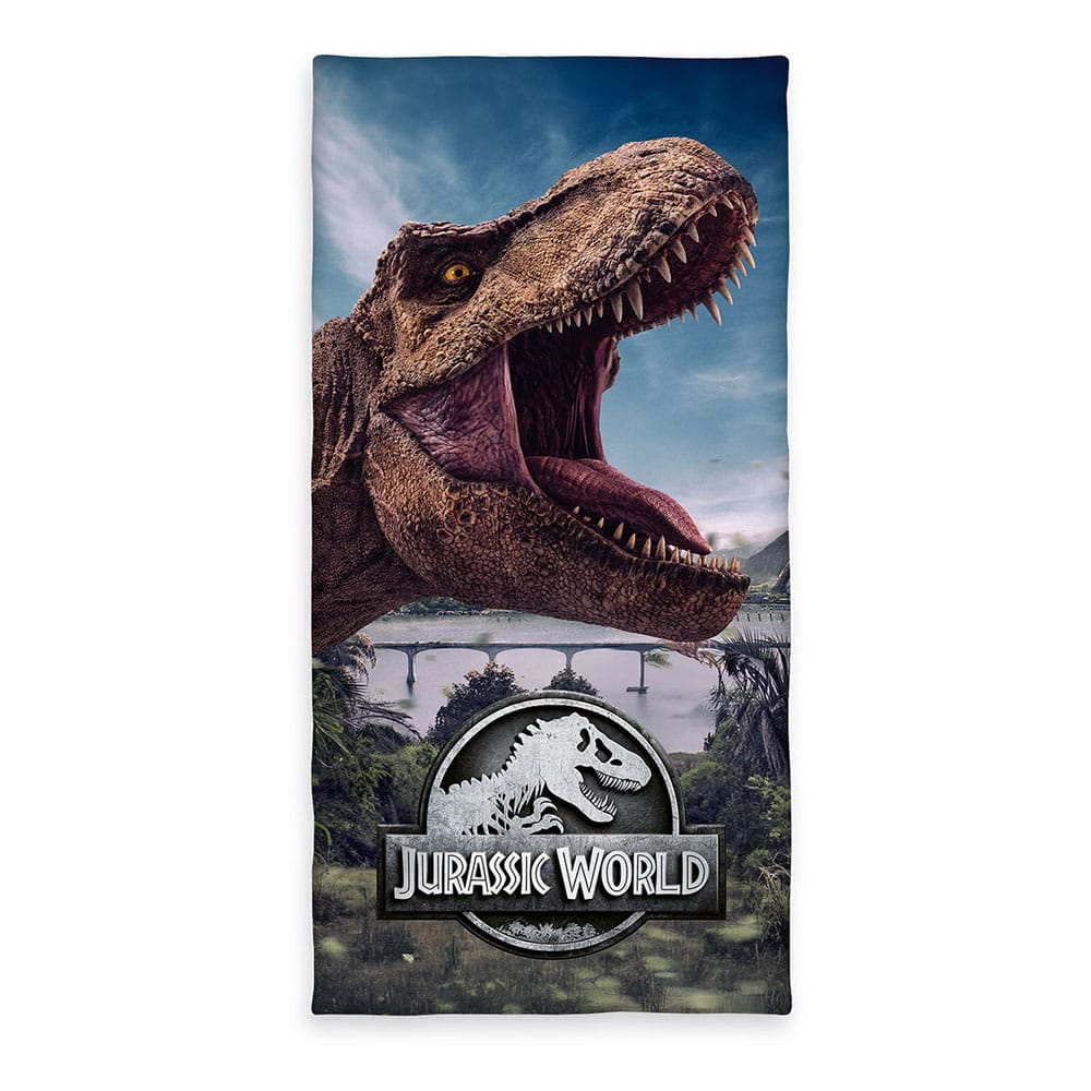 Jurassic World Velour Towel 75 x 150 cm - FanofThings.co.uk