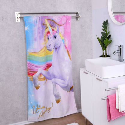 Unicorn Academy Velour Towel Magic 75 x 150 cm