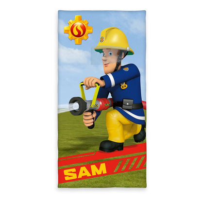 Fireman Sam Velour Towel 75 x 150 cm