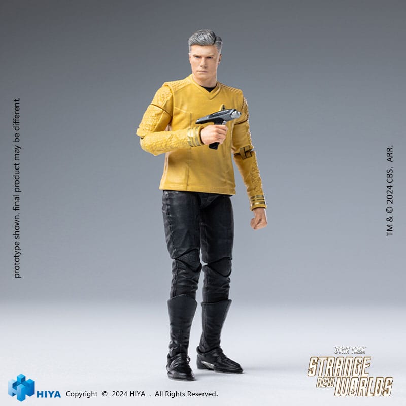 Star Trek Strange New Worlds Exquisite Mini Series  Actionfigur 1/18 Pike 11 cm Hiya Toys