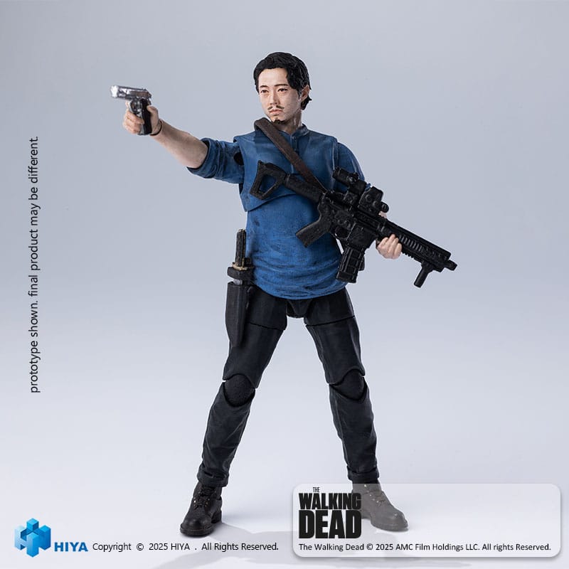 The Walking Dead Exquisite Mini Series  Actionfigur 1/18 Glenn 11 cm Hiya Toys