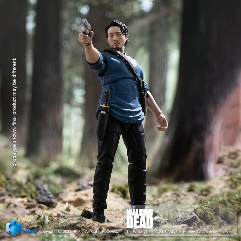 The Walking Dead Exquisite Mini Series  Actionfigur 1/18 Glenn 11 cm Hiya Toys