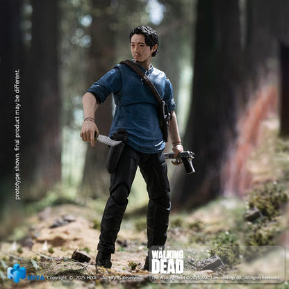 The Walking Dead Exquisite Mini Series  Actionfigur 1/18 Glenn 11 cm Hiya Toys