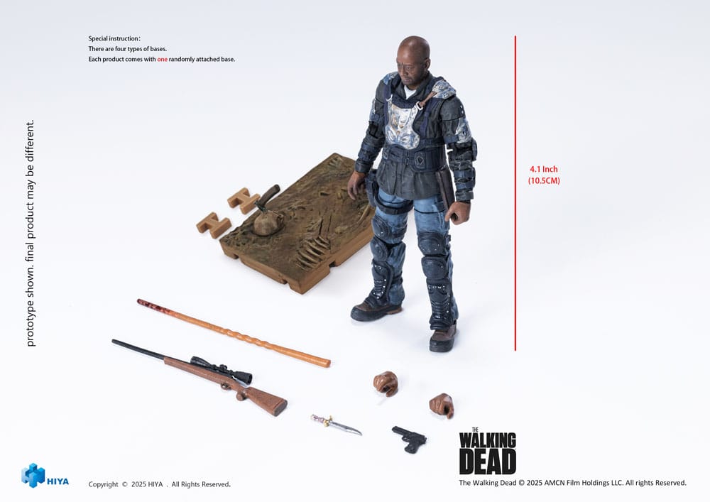 The Walking Dead: The Ones Who Lived Exquisite Mini Action Figure 1/18 Morgan 10 cm Hiya Toys