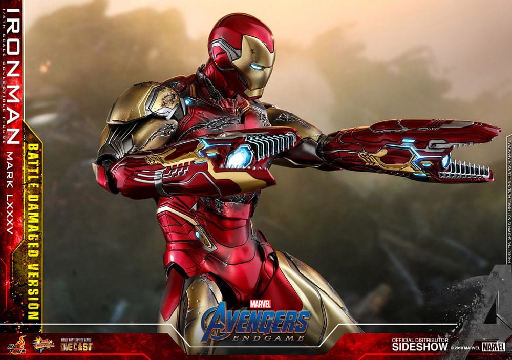 Avengers: Endgame Movie Masterpiece Diecast Action Figure 1/6 Iron Man Mark LXXXV (Battle Damaged Version) Special Edition 32 cm