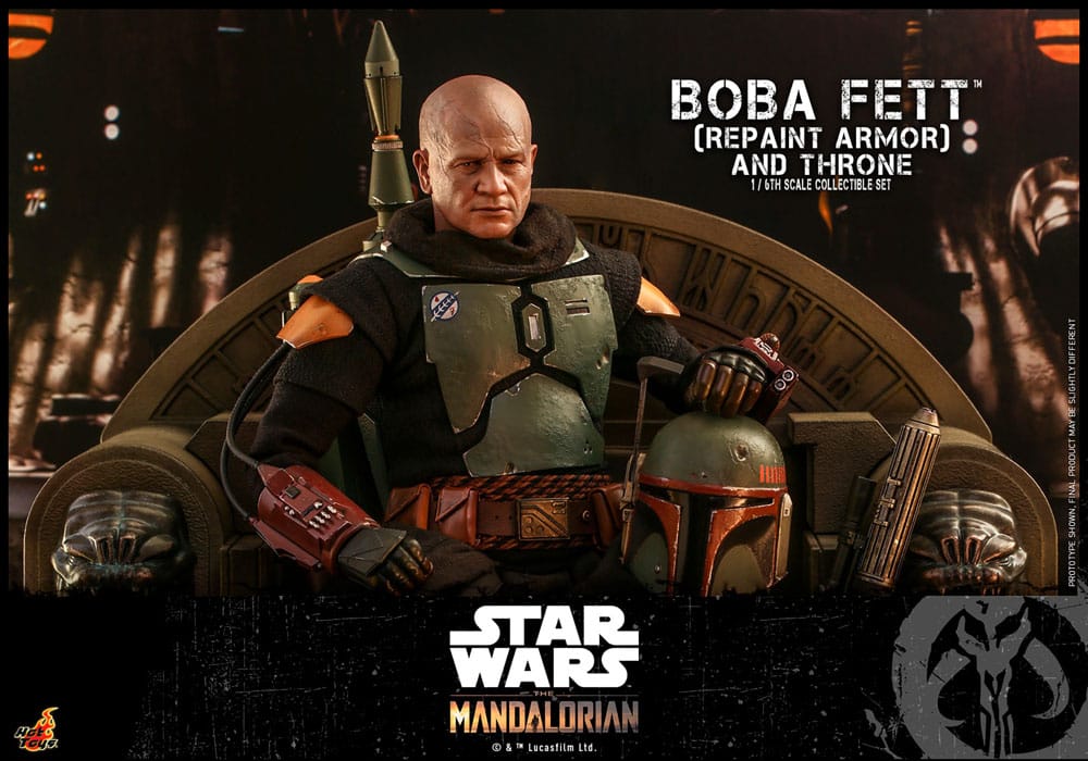 Star Wars: The Mandalorian Action Figure 1/6 Boba Fett Repaint Armor and Throne Special Edition 30 cm Hot Toys