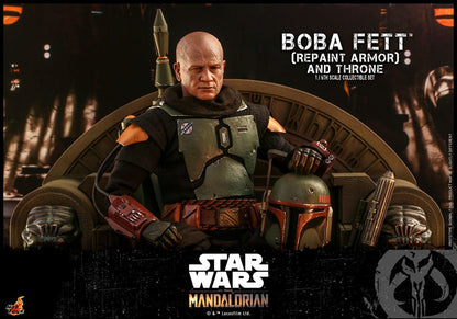 Star Wars: The Mandalorian Action Figure 1/6 Boba Fett Repaint Armor and Throne Special Edition 30 cm Hot Toys