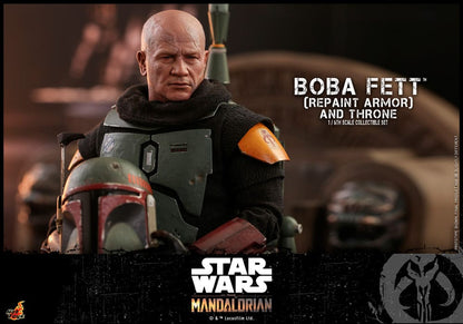 Star Wars: The Mandalorian Action Figure 1/6 Boba Fett Repaint Armor and Throne Special Edition 30 cm Hot Toys