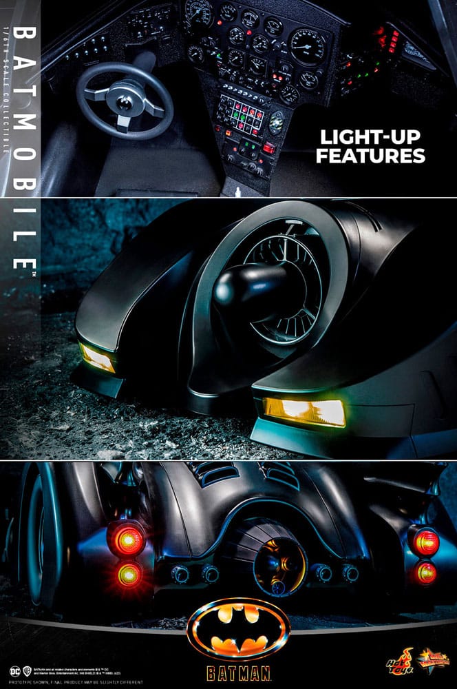 Batman (1989) Movie Masterpiece Action Figure 1/6 Batmobile 100 cm Hot Toys