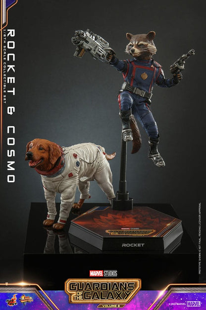Guardians of the Galaxy Vol. 3 Movie Masterpiece Action Figuren 1/6 Rocket & Cosmo 16 cm Hot Toys