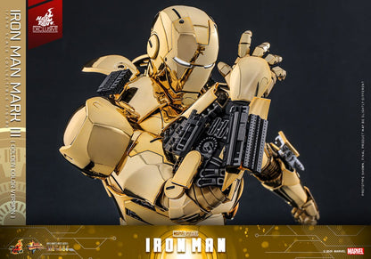 Iron Man Movie Masterpiece Diecast Action Figure 1/6 Iron Man Mark III (Gold Color Version) Hot Toys Exclusive 33 cm Hot Toys