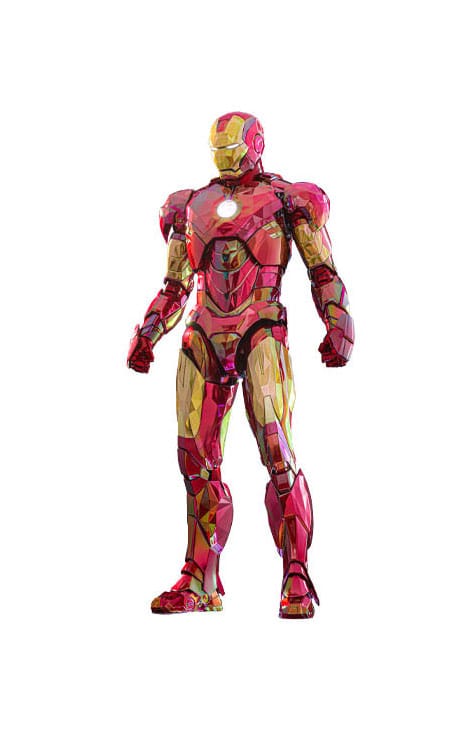 Iron Man Movie Masterpiece Diecast Action Figure 1/6 Iron Man Mark VI (Fractal Armor) Hot Toys Exclusive 33 cm Action