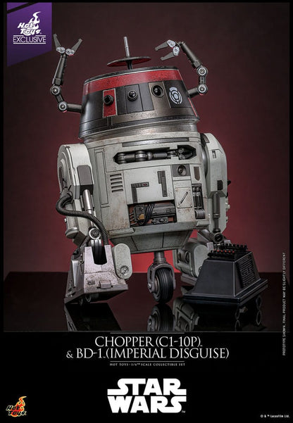 Star Wars Action Figure Set 1/6 Chopper (C1-10P&trade;) & BD-1&trade; (Imperial Disguise) 18 cm & 8 cm Hot Toys