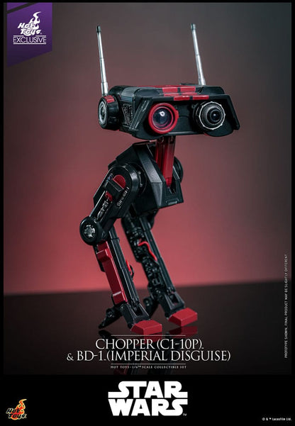 Star Wars Action Figure Set 1/6 Chopper (C1-10P&trade;) & BD-1&trade; (Imperial Disguise) 18 cm & 8 cm Hot Toys