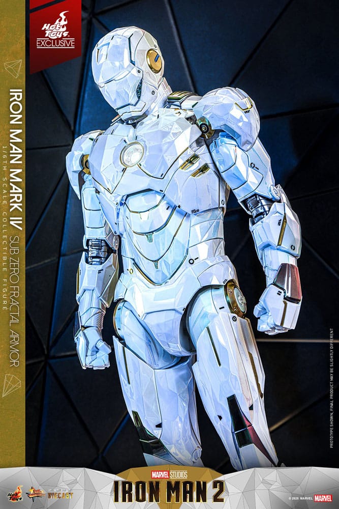 Iron Man 2 Movie Masterpiece Diecast Action Figure 1/6 Iron Man Mark IV (Sub-Zero Fractal Armor) Hot Toys Exclusive 33 cm Hot Toys
