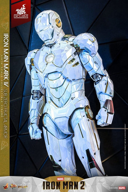 Iron Man 2 Movie Masterpiece Diecast Action Figure 1/6 Iron Man Mark IV (Sub-Zero Fractal Armor) Hot Toys Exclusive 33 cm Hot Toys