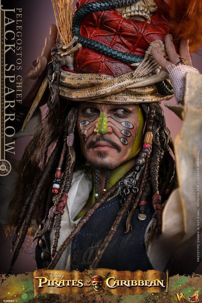 Pirates of the Caribbean: Dead Man's Chest Action DX Figure 1/6 Pelegostos Chief Jack Sparrow 30 cm Hot Toys