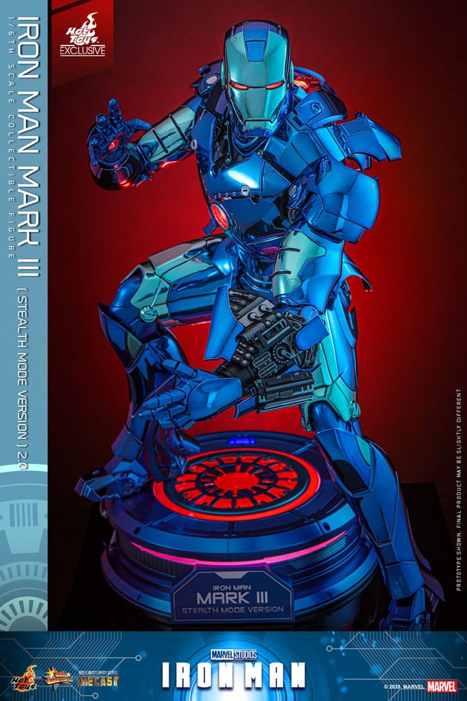 Iron Man Movie Masterpiece Diecast Action Figure 1/6 Iron Man Mark III (Stealth Mode Ver.) 2.0 Hot Toys Exclusive 33 cm Hot Toys