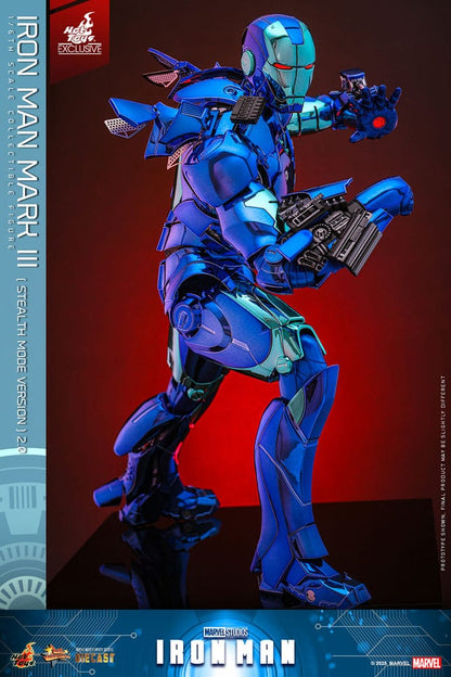 Iron Man Movie Masterpiece Diecast Action Figure 1/6 Iron Man Mark III (Stealth Mode Ver.) 2.0 Hot Toys Exclusive 33 cm Hot Toys