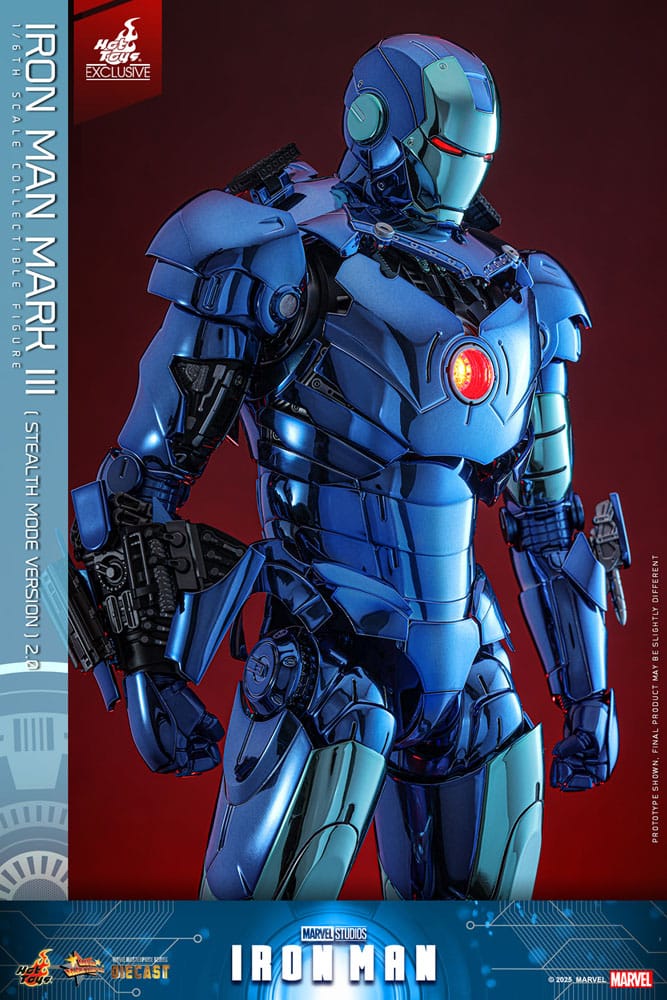 Iron Man Movie Masterpiece Diecast Action Figure 1/6 Iron Man Mark III (Stealth Mode Ver.) 2.0 Hot Toys Exclusive 33 cm Hot Toys