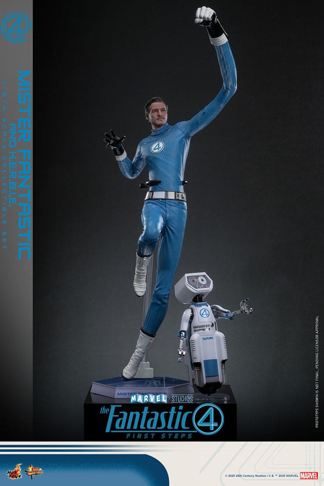 The Fantastic Four: First Steps Movie Masterpiece Action Figure 2-Pack 1/6 Mister Fantastic & H.E.R.B.I.E. 30 cm Hot Toys