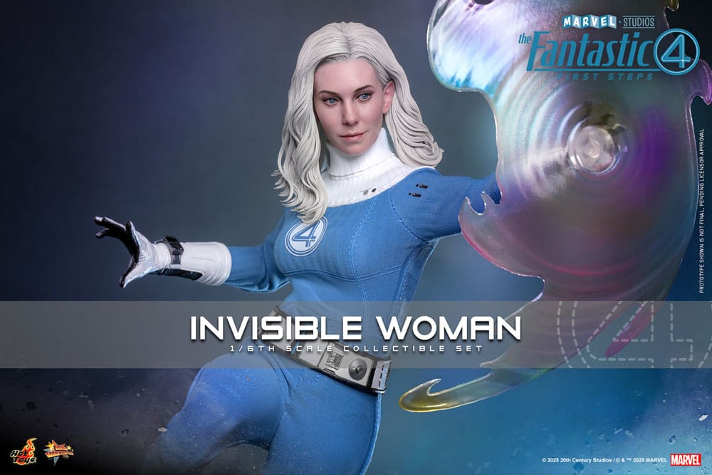 The Fantastic Four: First Steps Movie Masterpiece Action Figure 1/6 Invisible Woman 28 cm Hot Toys