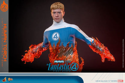 The Fantastic Four: First Steps Movie Masterpiece Action Figure 1/6 Human Torch 30 cm Hot Toys