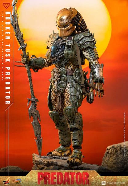 Alien vs. Predator Comic Masterpiece Action Figure 1/6 Broken Tusk Predator 35 cm Hot Toys