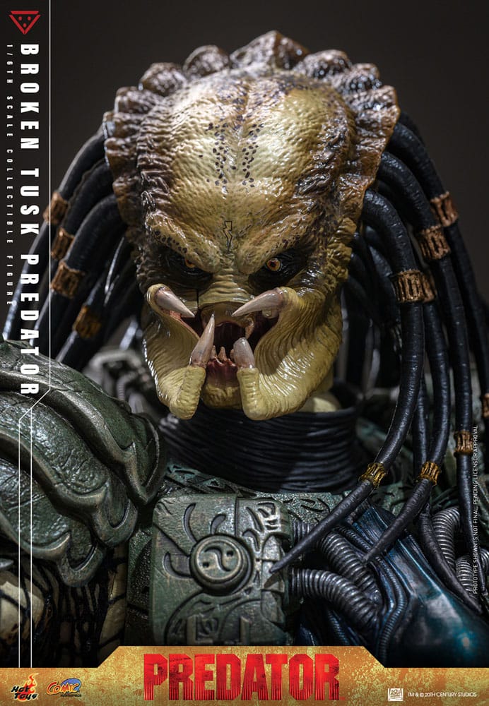 Alien vs. Predator Comic Masterpiece Action Figure 1/6 Broken Tusk Predator 35 cm Hot Toys