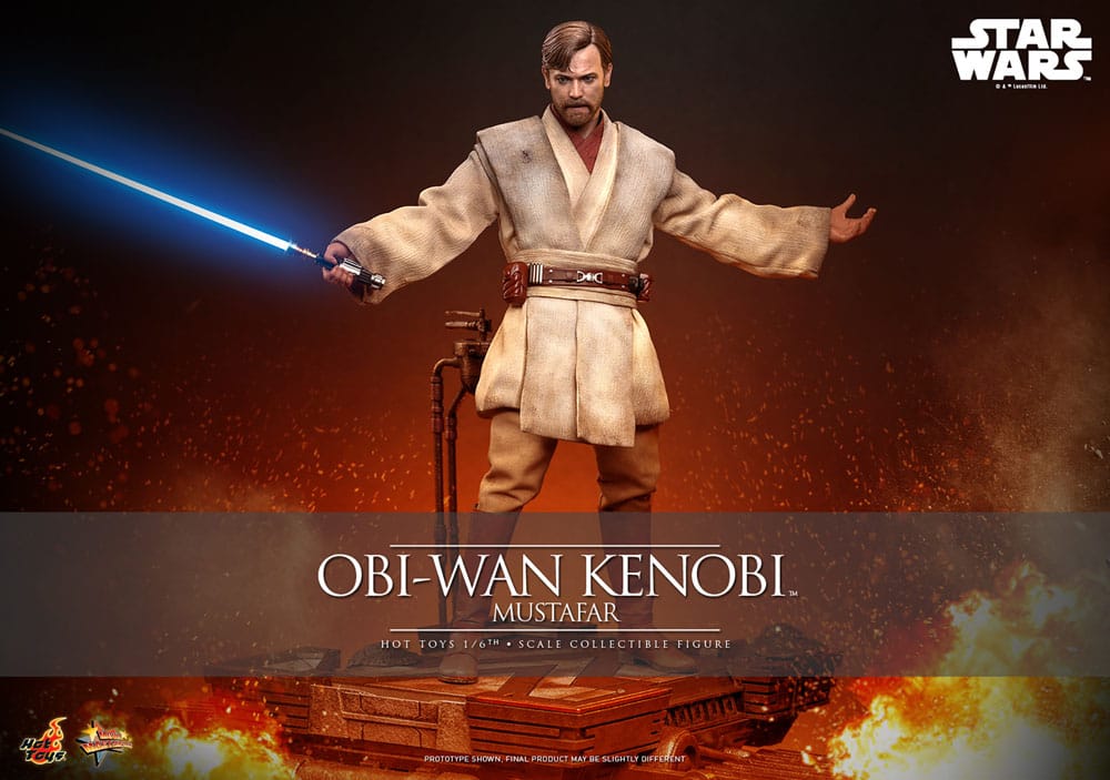 Star Wars: Episode III - Revenge of the Sith Movie Masterpiece Action Figure 1/6 Obi-Wan Kenobi (Mustafar) 31 cm Hot Toys