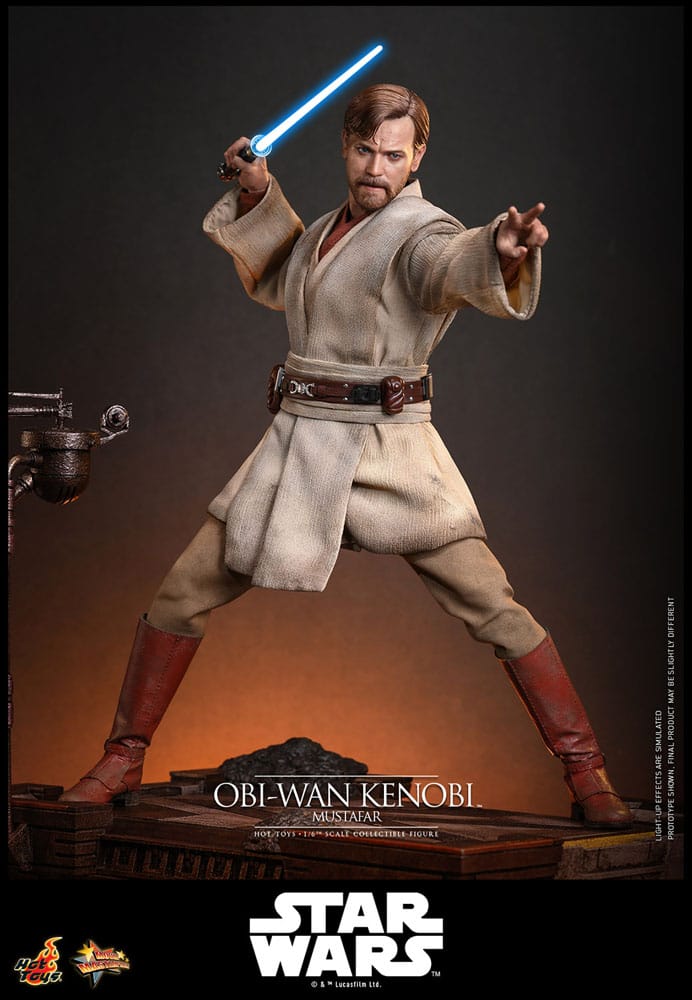 Star Wars: Episode III - Revenge of the Sith Movie Masterpiece Action Figure 1/6 Obi-Wan Kenobi (Mustafar) 31 cm Hot Toys
