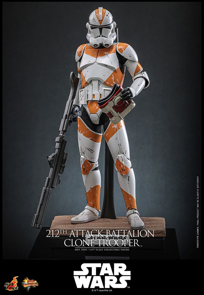 Star Wars: The Clone Wars Action Figure 1/6 212th Attack Battalion Clone Trooper Deluxe Version 30 cm Hot Toys